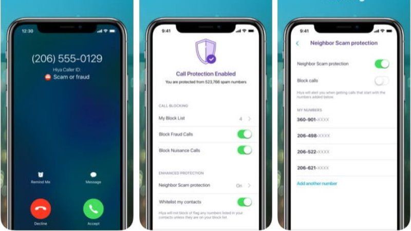 hiya block spam calls on iphone