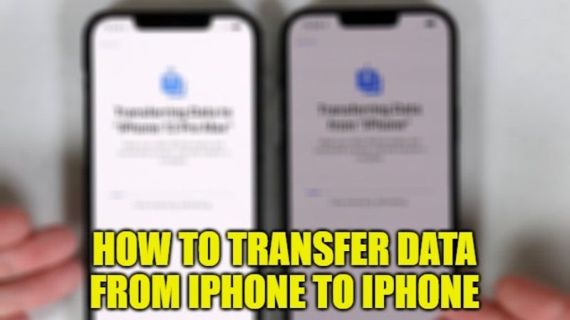 how to transfer data from iphone to iphone