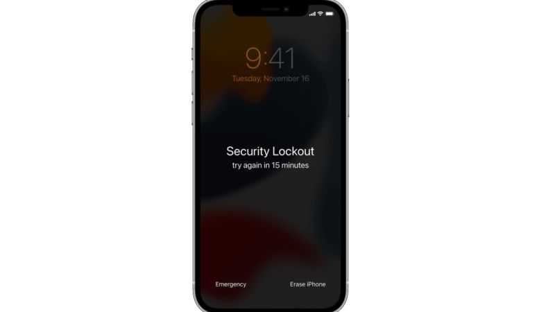 reset passcode locked iphone without pc