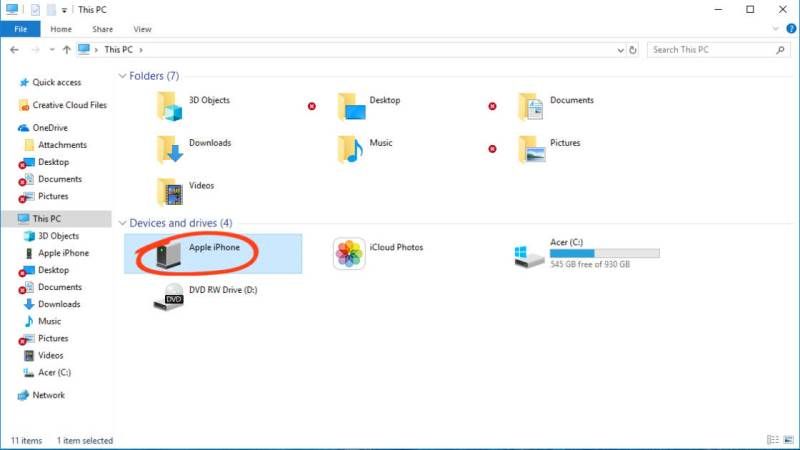 transfer photos from iphone to computer