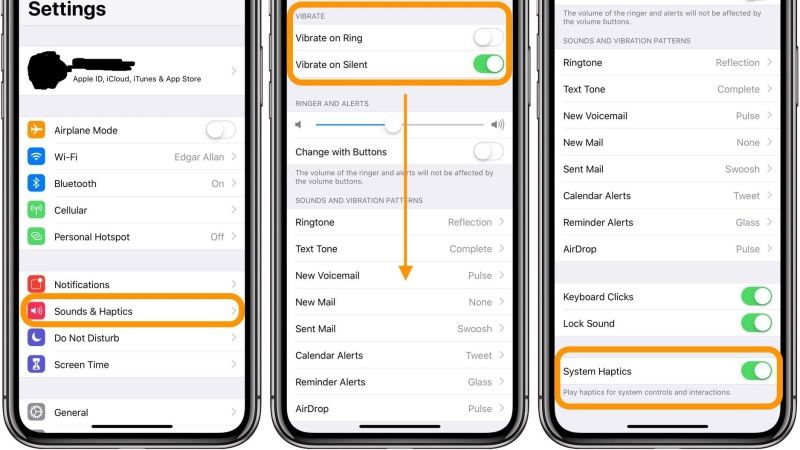 what is system haptics on iphone 13