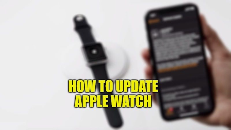 how to update apple watch
