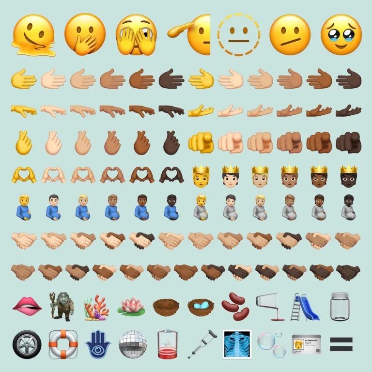 new emojis in ios 15.4