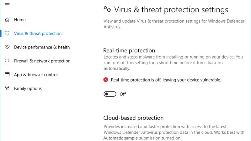 permanently disable microsoft defender antivirus in windows 10