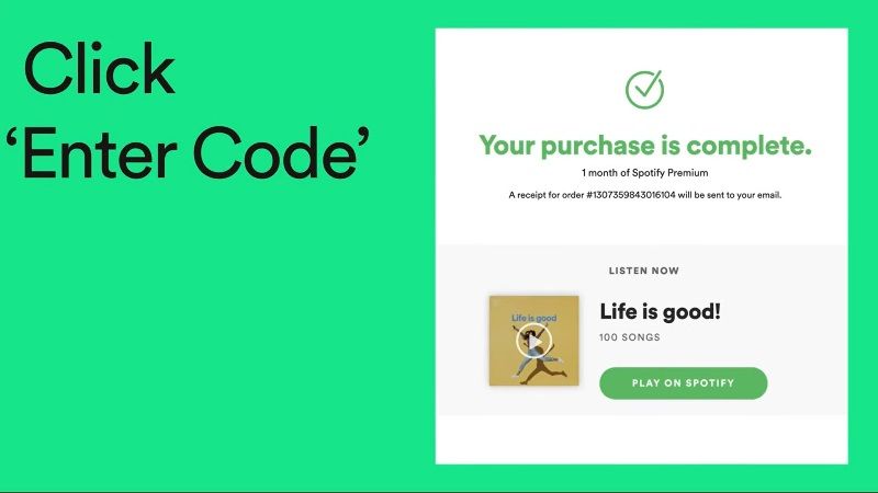 redeem spotify gift card
