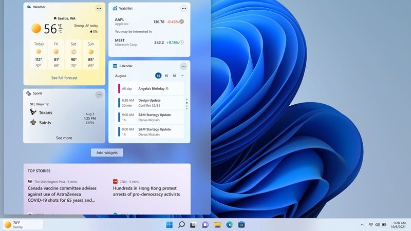 remove weather widget from taskbar in windows 11