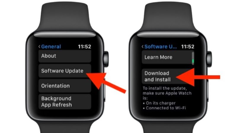 update apple watch