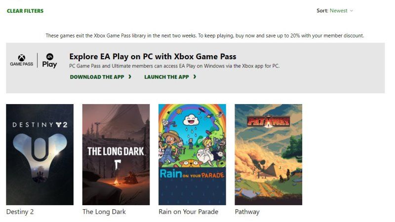Xbox Game Pass Games Leaving in April 2022