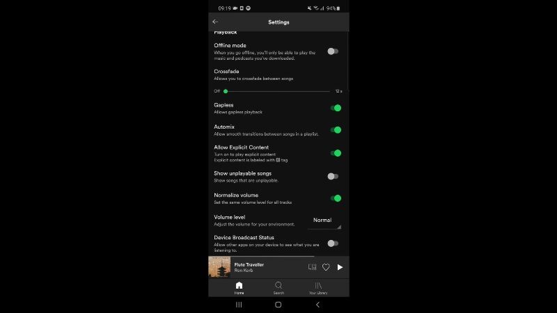 hide and unhide songs on spotify