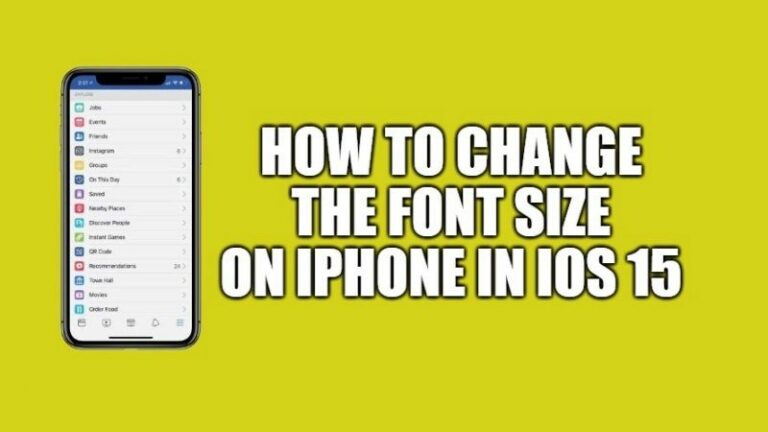how to change the font size on iphone in ios 15
