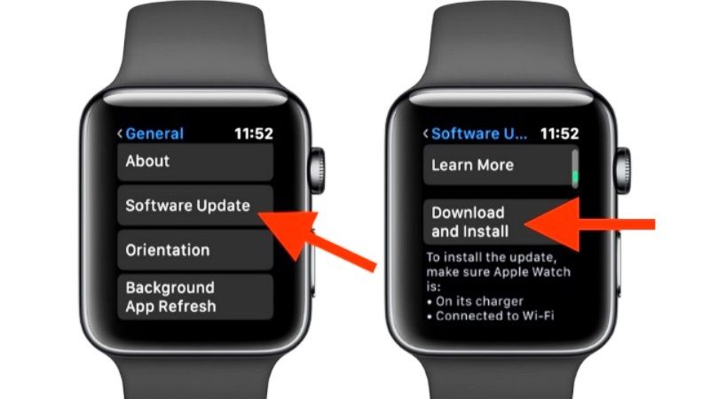 how to fix an apple watch that won't update