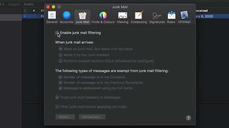 Proton Mail Junk Mail Settings