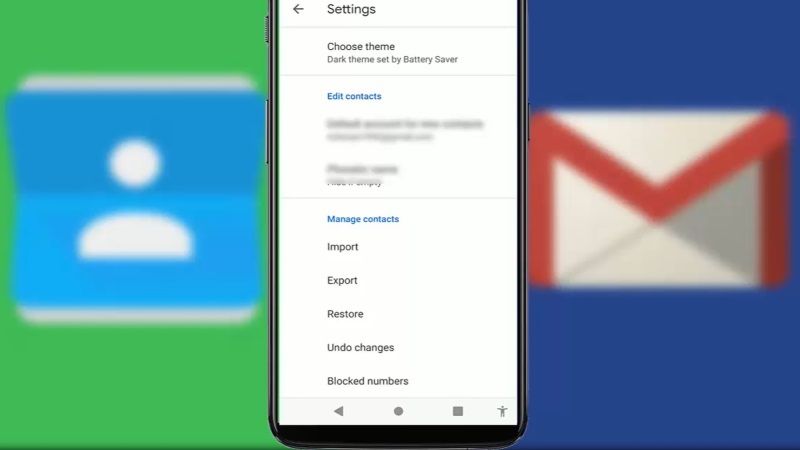 transfer contacts from one Google account to another