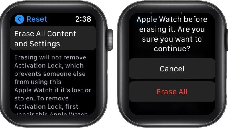 unpair apple watch without iphone