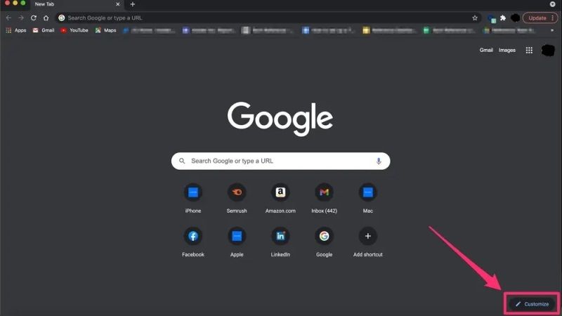 change google background in chrome browser