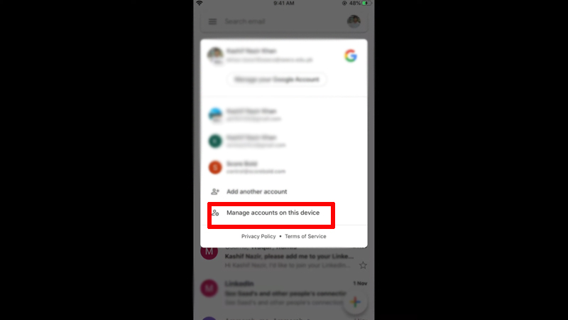 completely sign out of gmail on iphone ipad