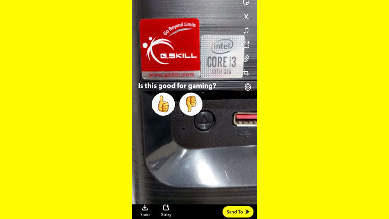 create polls on snapchat