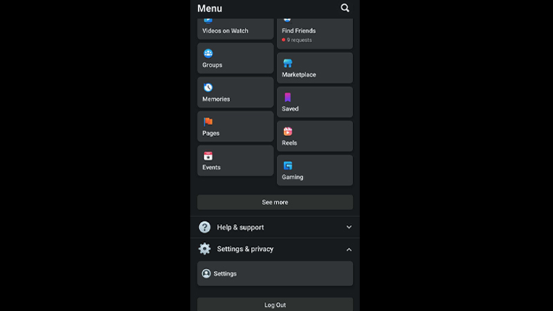 enable facebook dark mode ios android