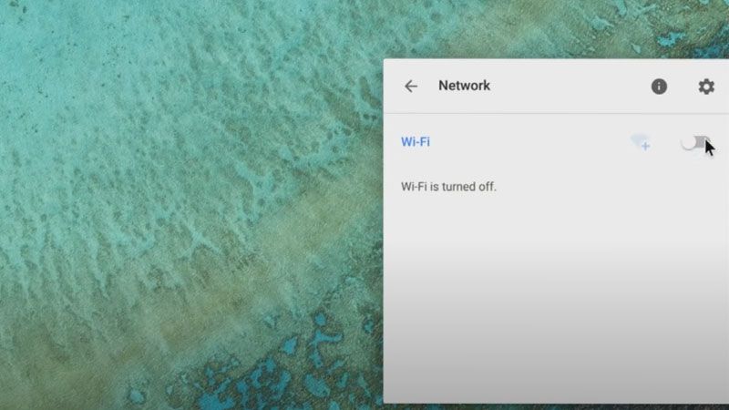 enable wi-fi on chromebook
