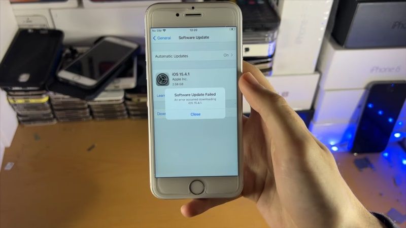 fix an error occurred installing ios 15.4.1