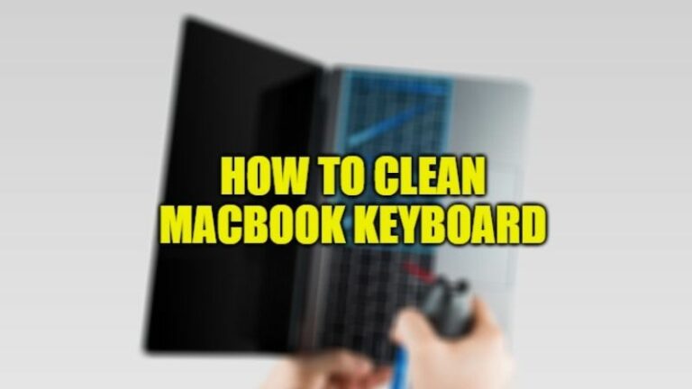 how to clean macbook keyboard