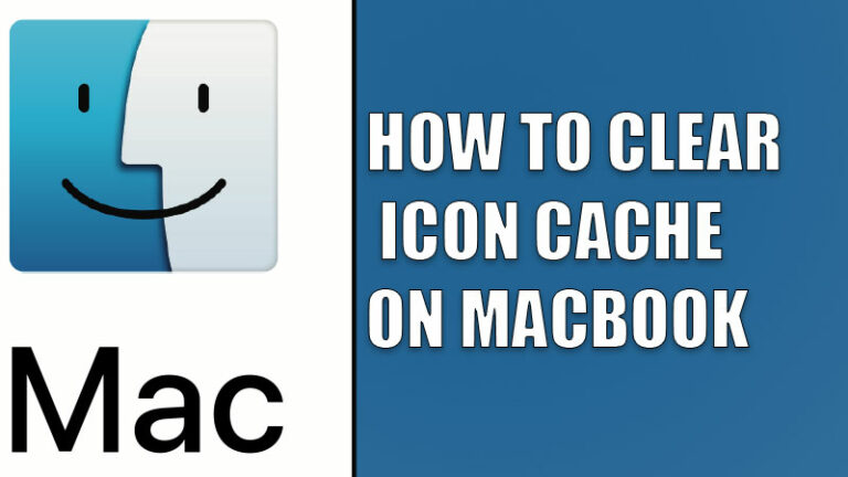 how to clear icon cache on mac