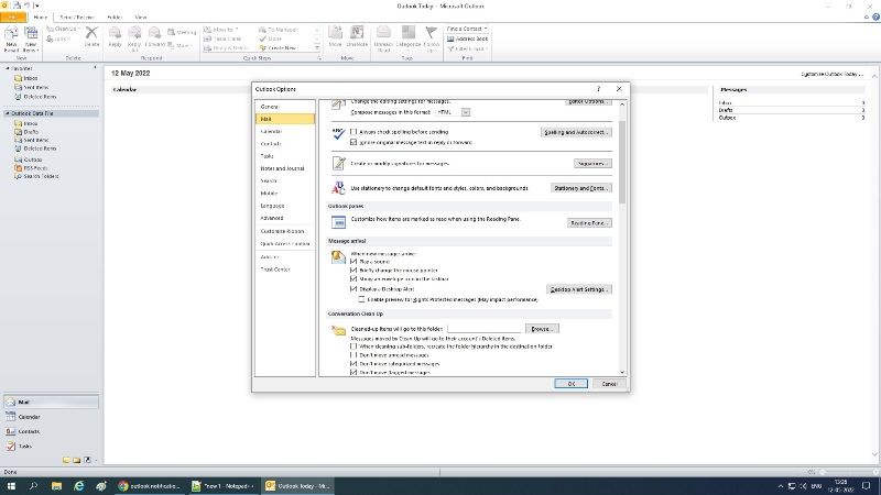 how to fix outlook notifications not working