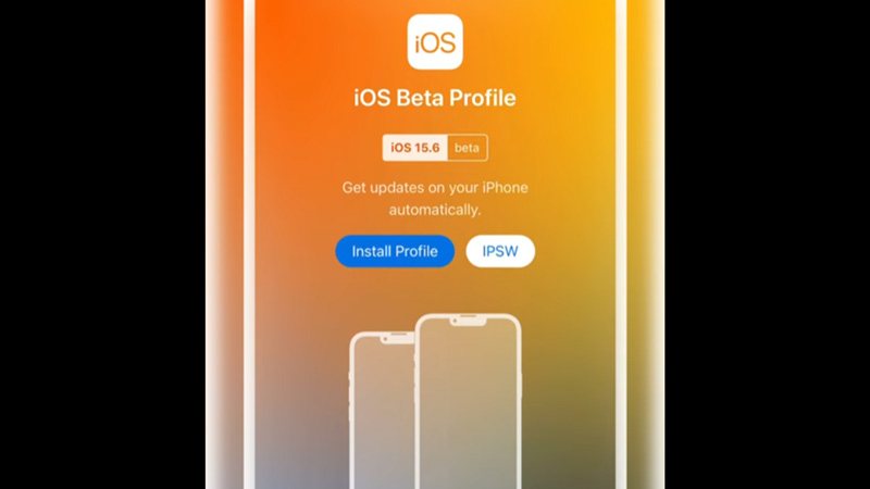install ios 15.6 developer beta profile on iphone