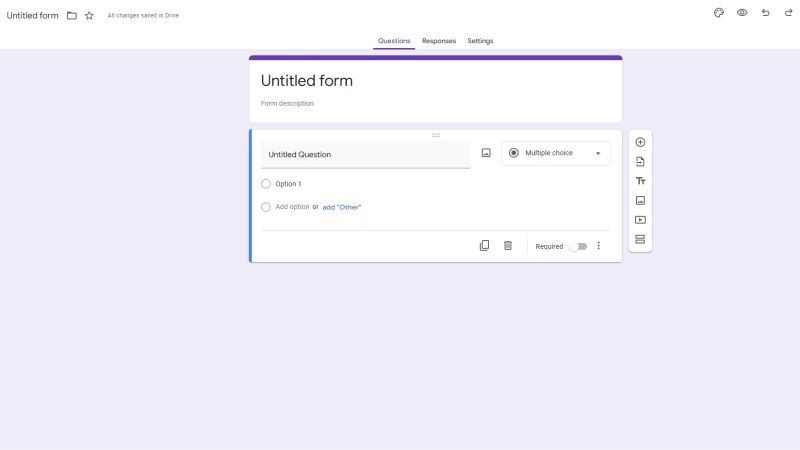 make a google form