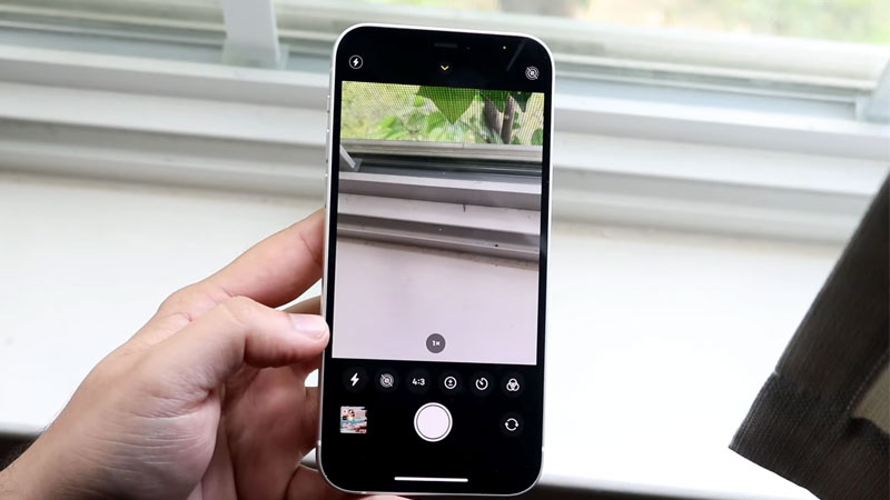 set the timer on iphone camera