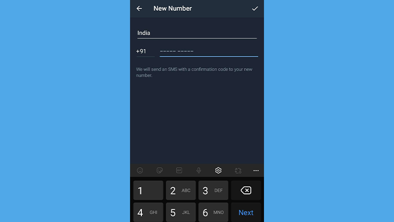 telegram for android step 6