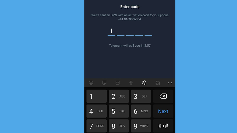 telegram for android step 7