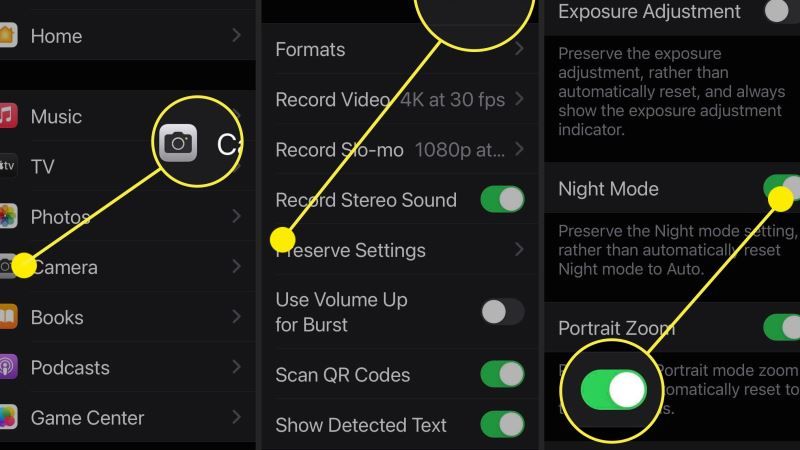 turn off night mode in ios 15