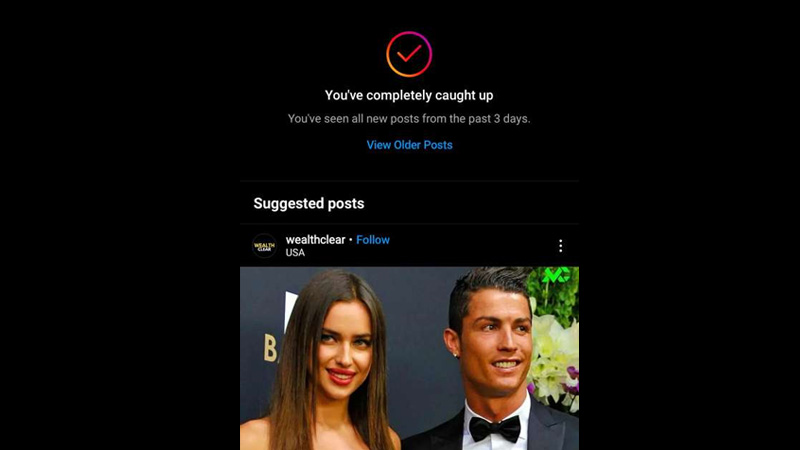 turn off suggested posts on instgram