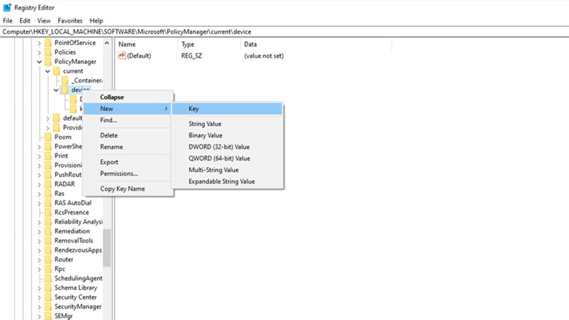 use registry editor to enable desktop stickers on windows 11