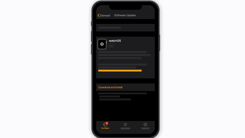 use watch app to install watchos 8.7 beta version in apple watch