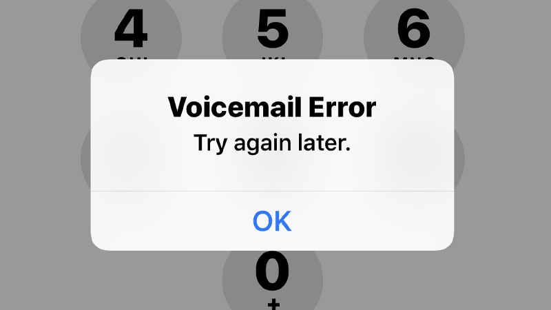 voicemail error try again later iphone fix