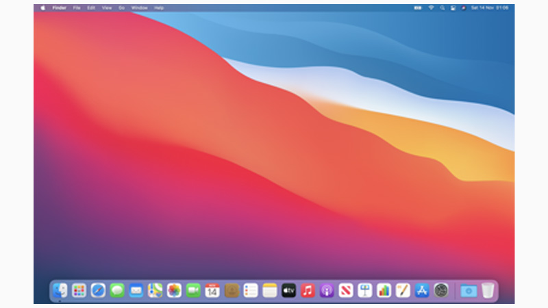 final result for both the steps to hide desktop icons on mac