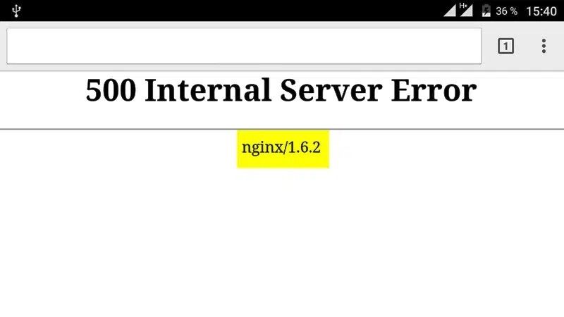 fix 500 internal server error in nginx