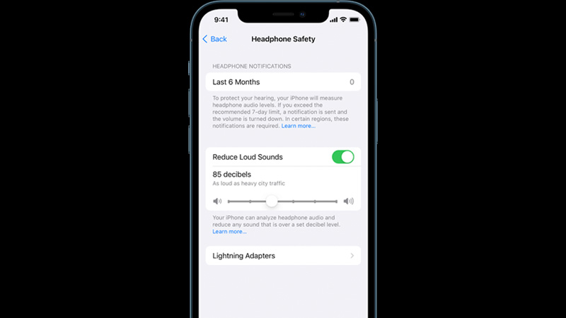 headphone-notification-page-in-settings