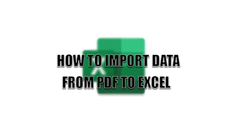 how-to-import-data-from-pdf-to-excel