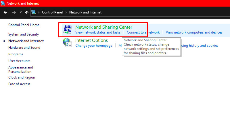 network-sharing-center