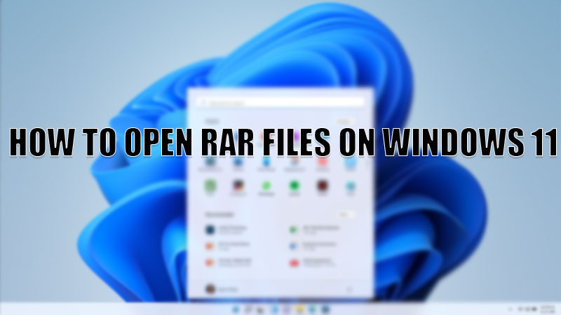 open rar files windows 11