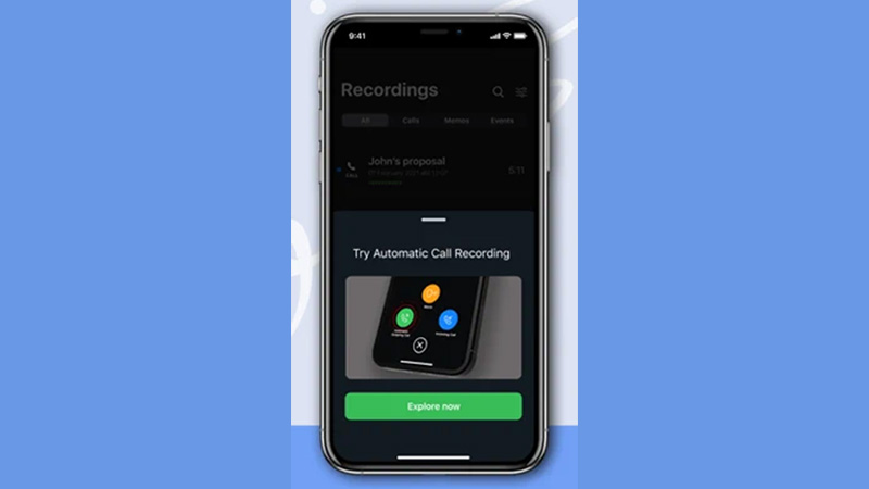 record phone call on iphone