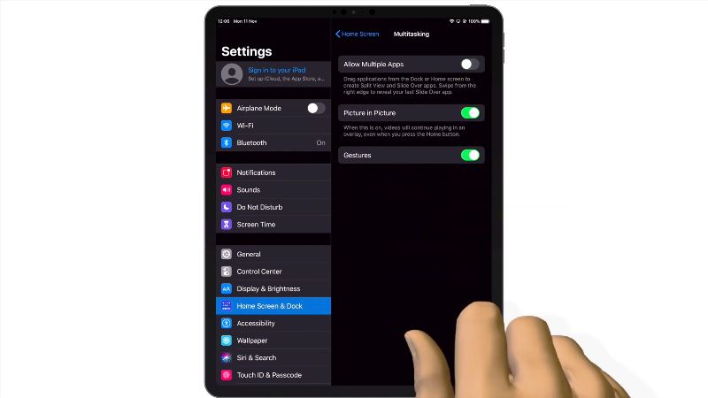 remove split screen on ipad