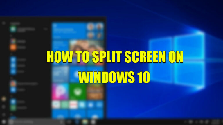split screen windows 10