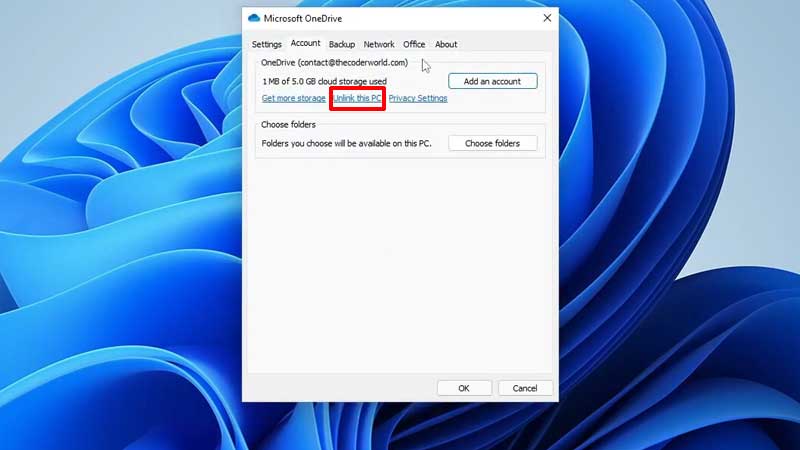 step to disable onedrive