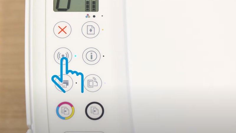 turn on wireless button