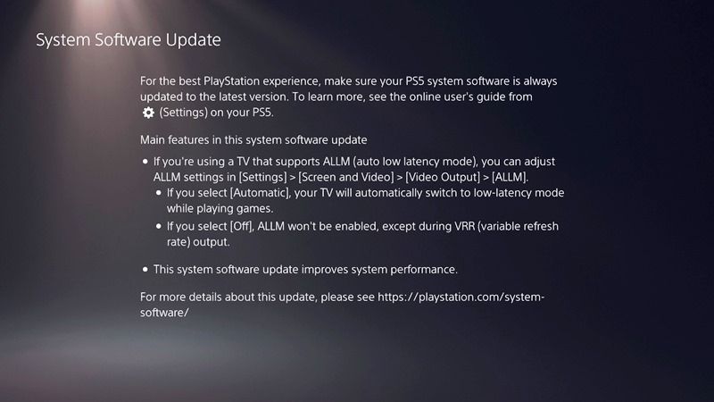 PS5 Update 22.01-05.50.00.08 Download