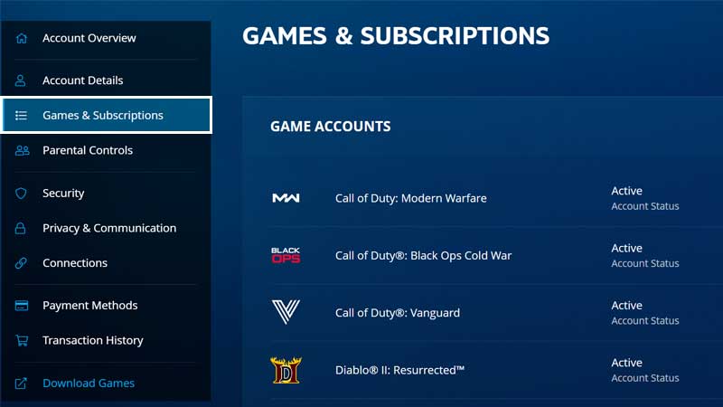 Blizzard Cancel Subscription